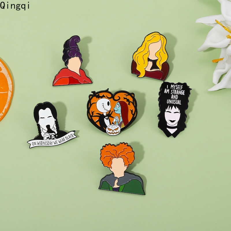 Bros Pin Enamel Desain Karakter Kartun Zombie Lydia Wednesday Sandersons Untuk Hadiah