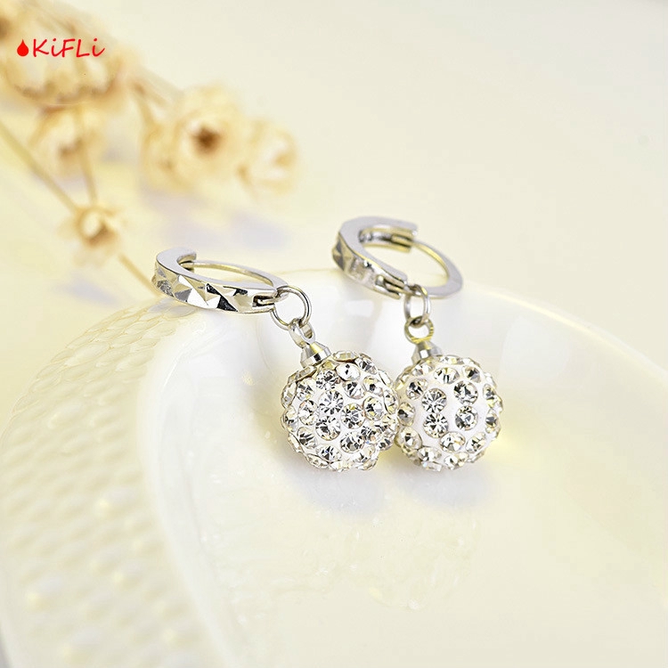 Hiasan Bandul,Kristal Putih Bulat,Bening Mempesona