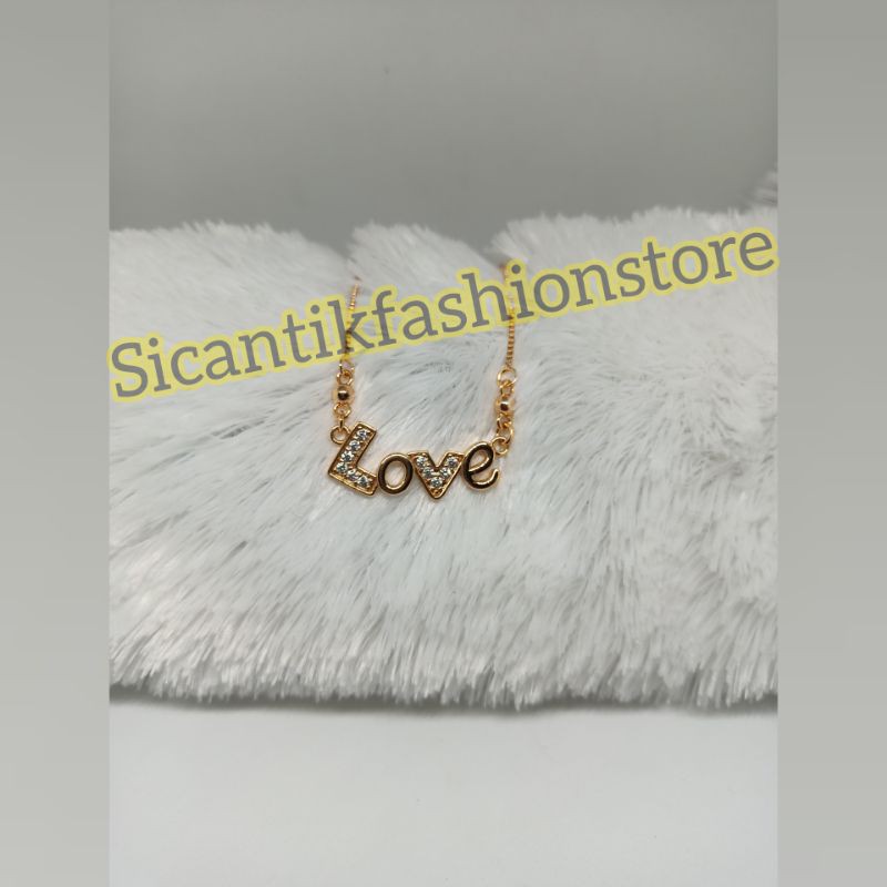 (PROMO)Kalung Titanium Fashion wanita terlaris anti karat selamanya