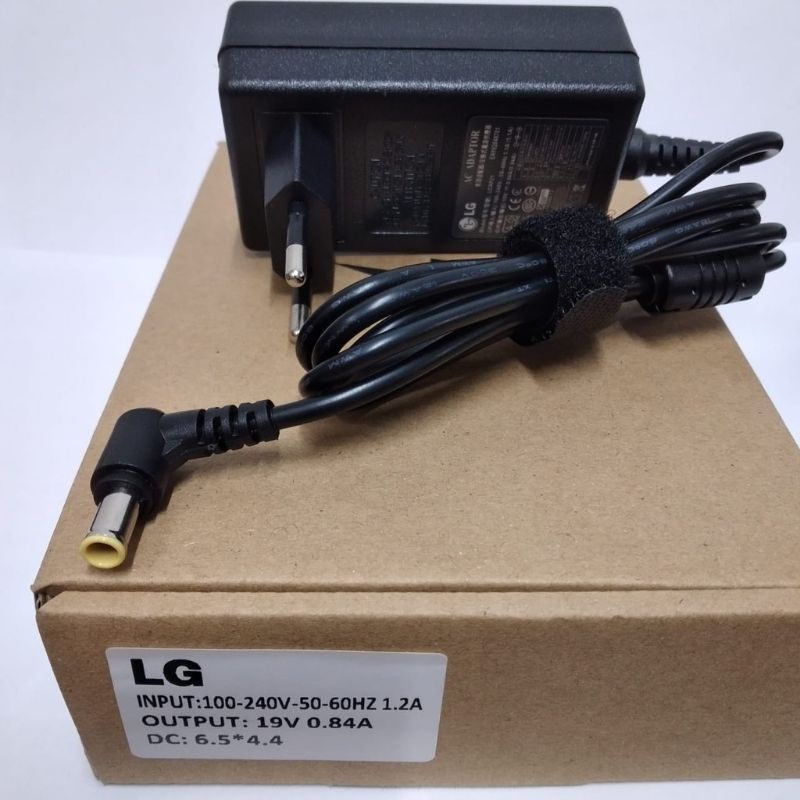 Adaptor TV dan Monitor LED LCD LG Original 19V - 0.84A Model Baru