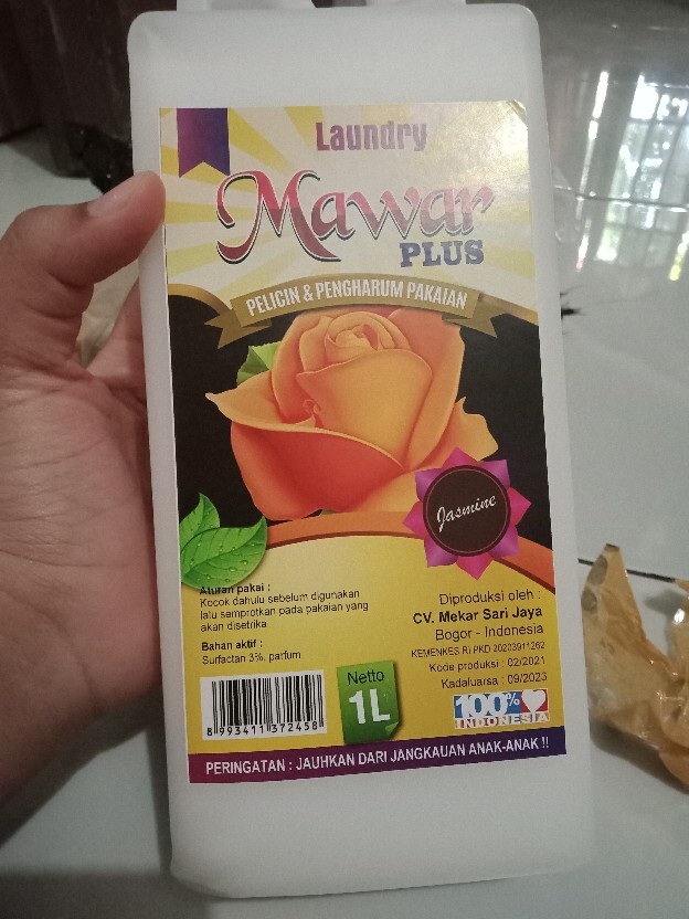 Mawar Plus Orange - Setrika Super Laundry - Pengharum Dan Pelicin Pakaian