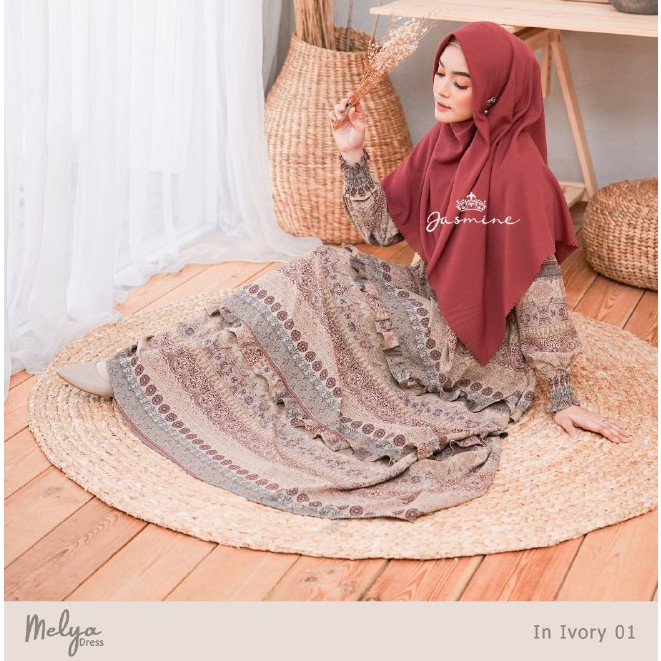 MELYA DRESS || Gamis Couple Mom dan Kids Original by JASMINE LIDIA HADIWINOTO