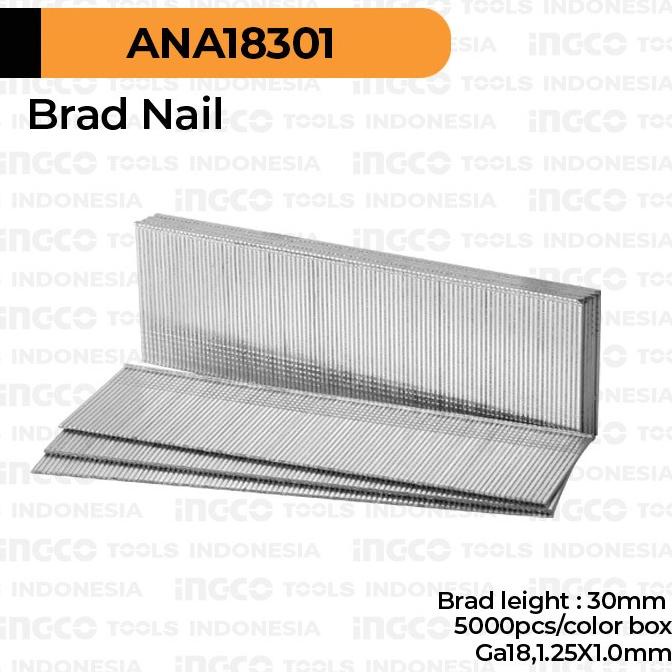 Brad Nail (F30) INGCO ANA18301 Refill Isi Nailer Paku Tembak T F 30 mm