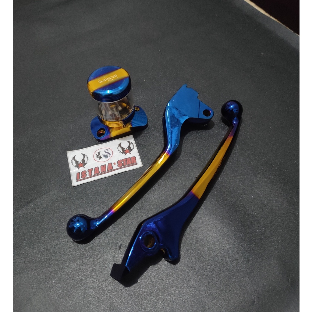 Special Paket Tutup Minyak Rem Dan Handle Rem 2tone Untuk Honda Beat 2008-2014 Non CBS / Vario Karbu 110 / Vario 110 Fi Non CBS Cek Deskripsi Untuk Lebih Lengkap