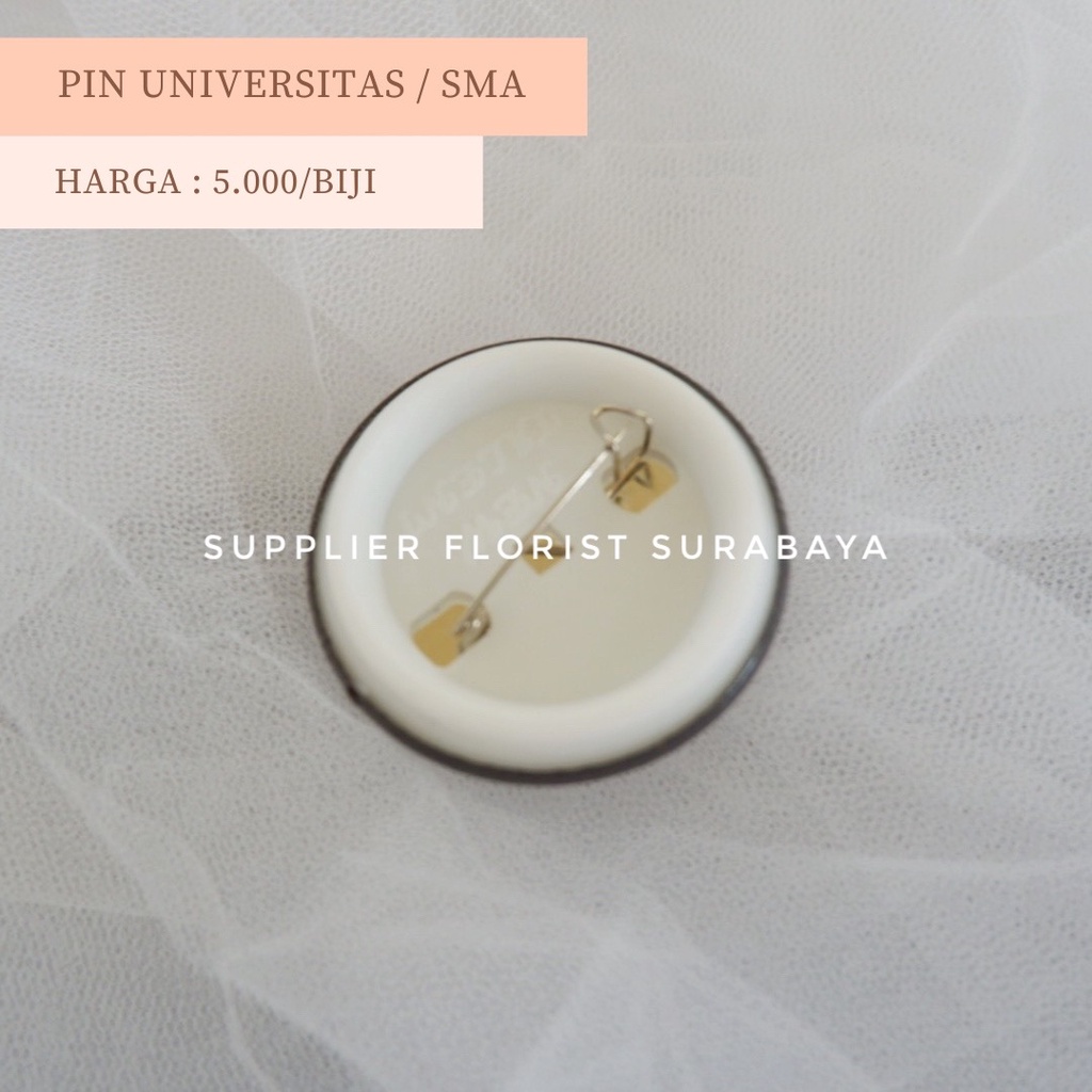 PIN PENITI PIN LOGO UNIVERSITAS SURABAYA UBAYA UKP UNESA UC UNAIR ITS CONGRATULATIONS WISUDA