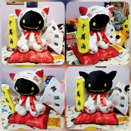 Limited Edition Maneki-Neko Deviruchi Plush Ragnarok Online Lucky Cat