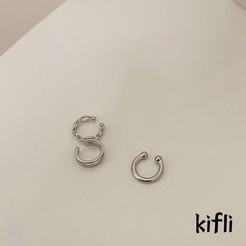 3pcs / Set Anting,Klip Tanpa Tindik,Gaya Retro,Untuk Wanita