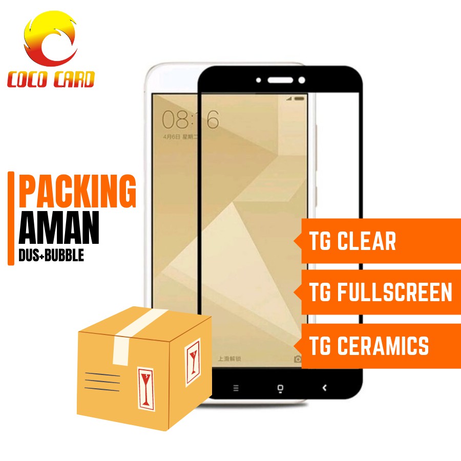 TEMPERED GLASS XIAOMI REDMI 5A TG ANTI GORES KACA SCREEN PROTECTOR / TG CLEAR FULL CERAMIC
