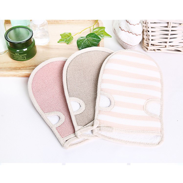 ILAHUI Fingerless Bath Gloves / Daily Necessities