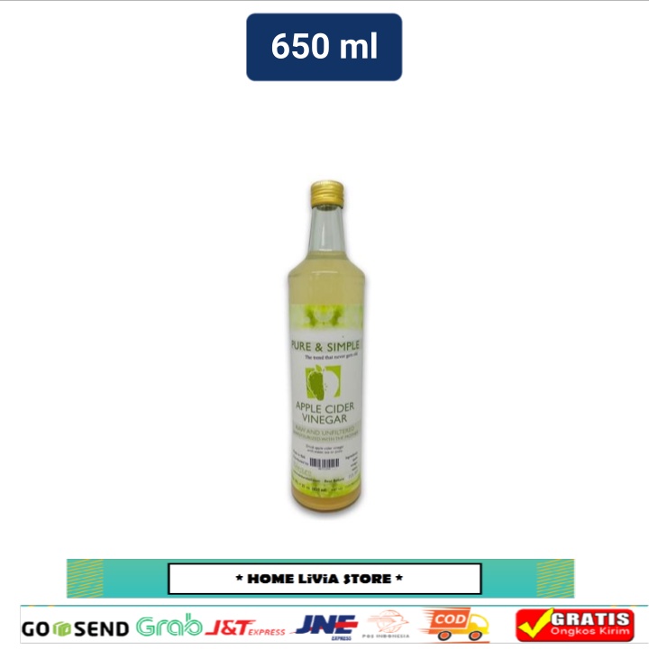 

Verdure Apple Cider Vinegar Cuka Apel 650 mL