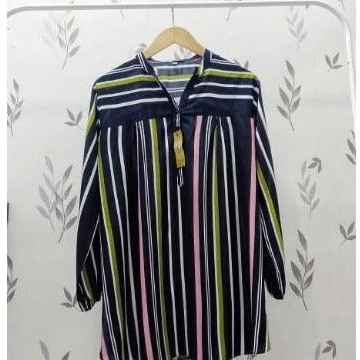 Rayon Motif 0053 - Motif Salur - Blouse Motif Rayon - Fathin Basic - Atasan Rayon - Tanahabang-1