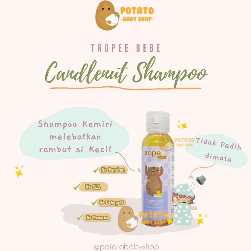 Tropee bebe shampoo kemiri 100ml &amp; 500ml / shampo