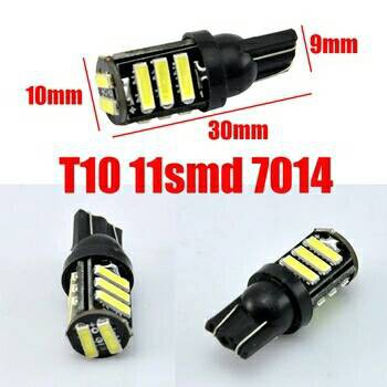 Lampu Led senja Motor Mobil T10 7014 11 titik Sein Mundur Super Terang Beat Vario Mio Garansi-7