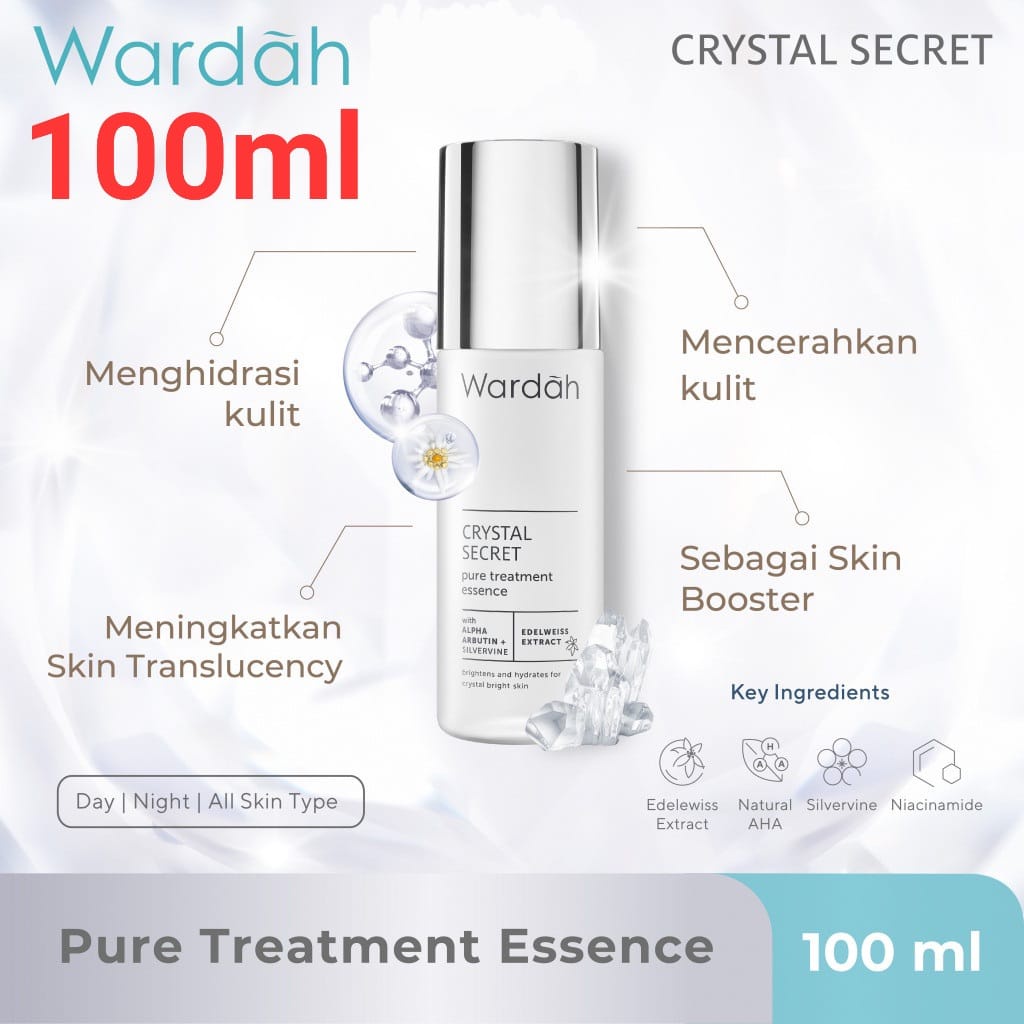 WARDAH Crystal Secret Pure Treatment Essence 100ml ( White Secret )