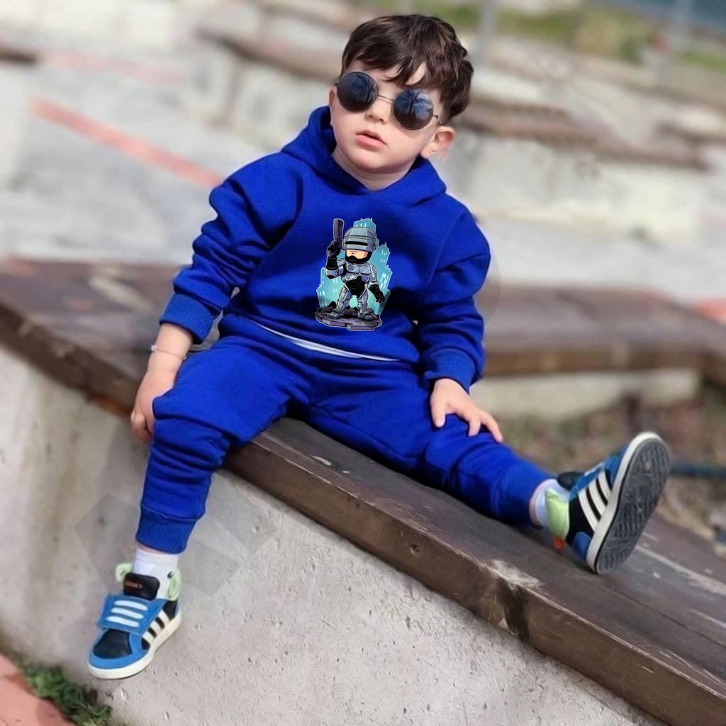 Jaket sweater hoodie anak laki - laki usia 2 3 4 5 6 7 8 19 10 tahun / switer  anak laki laki perempuan karakter hero ROBOCOPS / GROSIR TERMURAH BISA COD