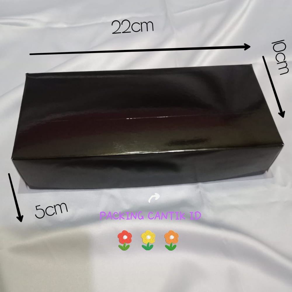 

[packing cantik id] Box kue / Box souvenir glossy luar dalam / box brownies ukuran 22x10x5/ 5PCS
