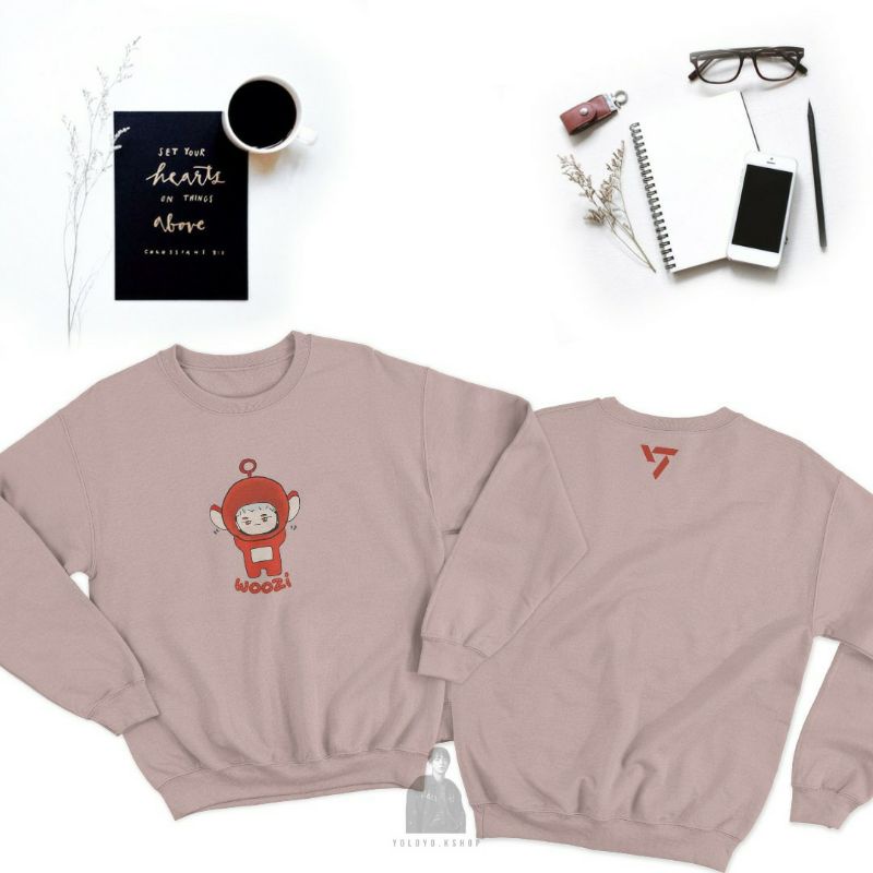 WOOZI TELETUBBIES HOODIE & JUMPER SERIES WOOZI SEVENTEEN WOOZI JAKET WOOZI SWEATER WOOZI JUMPER CREW