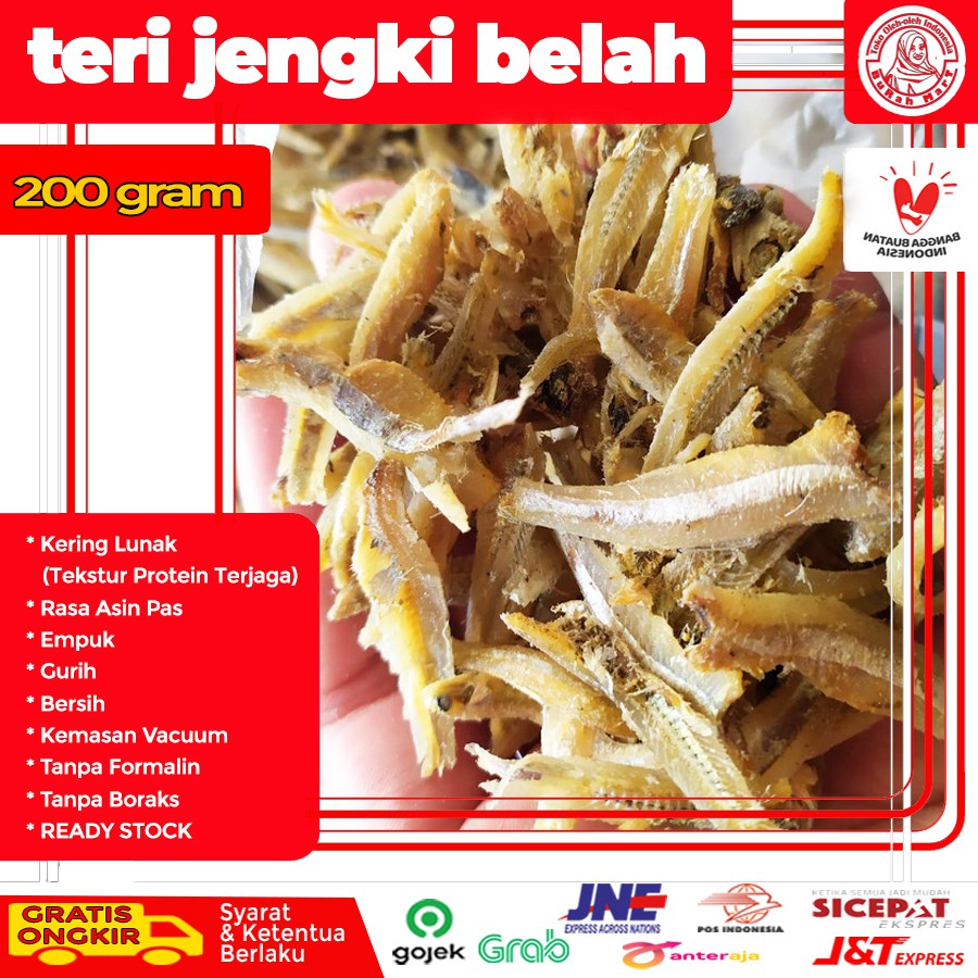 

Ikan Teri Jengki Belah Murah Premium 200 Gram