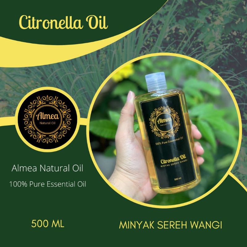 Jual Minyak Sereh Wangi 500 ML ( 100% Pure Essential Citronella Oil ...