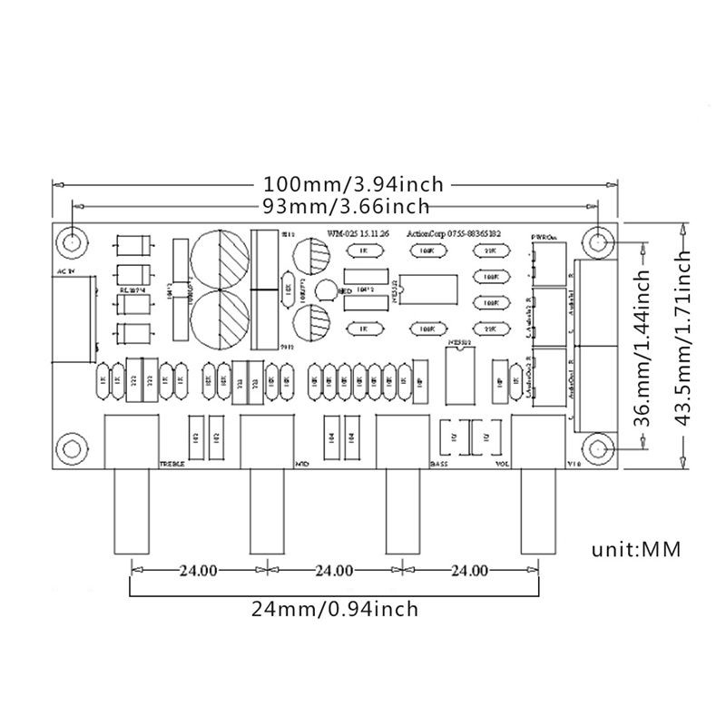 [IN STOCK/COD]NE5532 Preamp Pre-amplifier Tone Board Elektronik DIY Kits Treble Alto Bass Volume Control