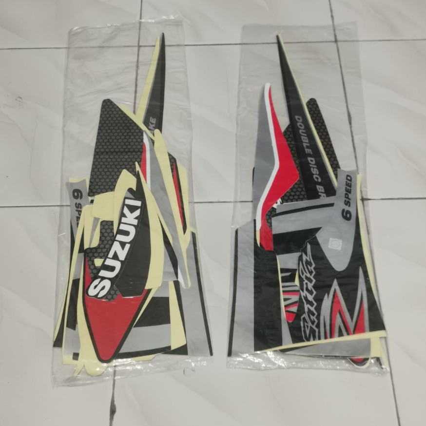 Stiker Bodi Lis Body Striping Satria Lumba Hitam