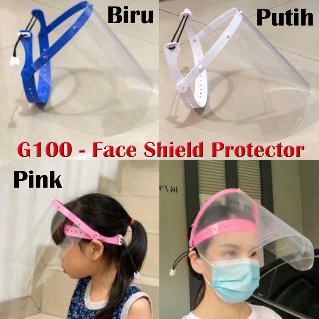 Face Shield Pelindung Wajah Buka Tutup Dewasa dan Anak-anak