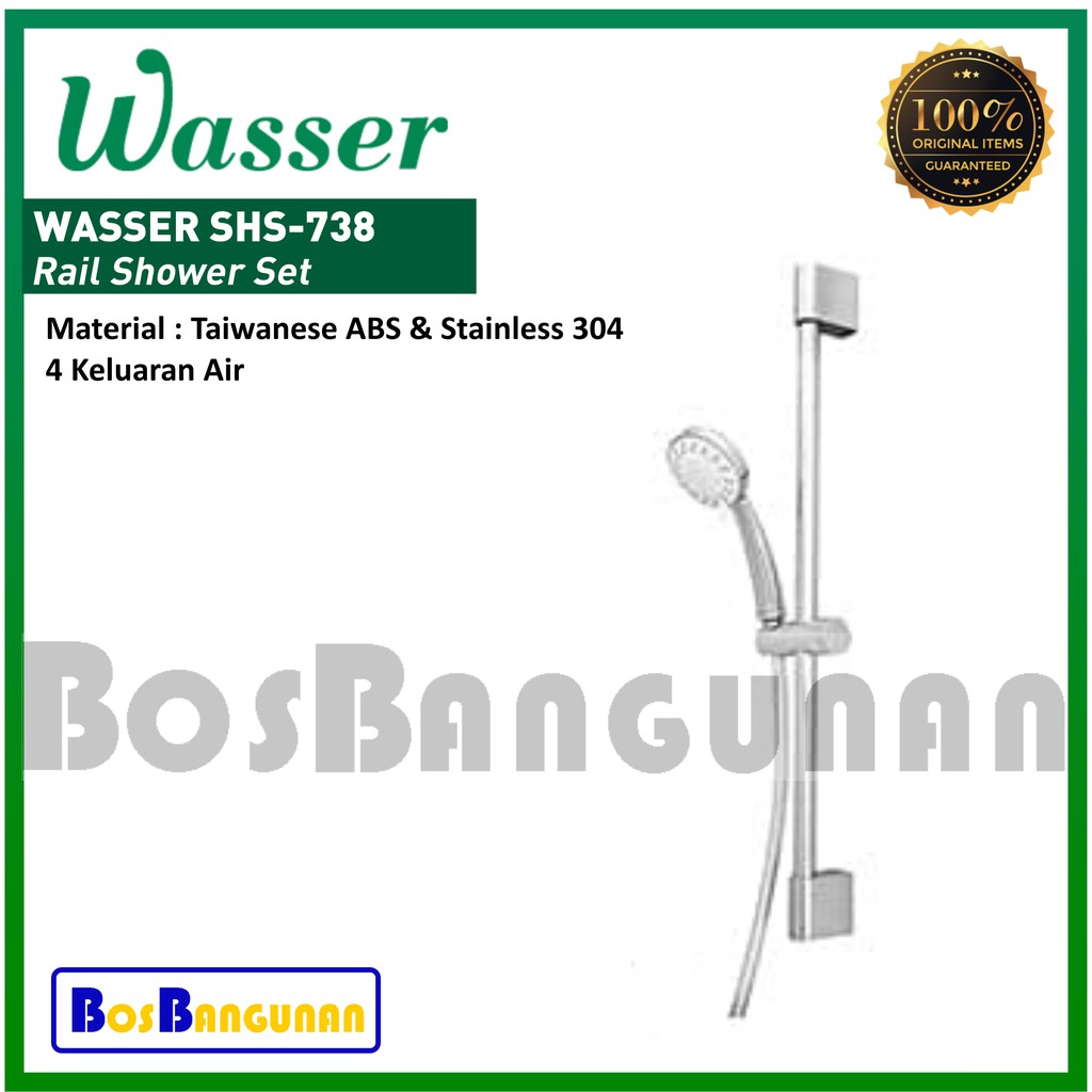Shower WASSER SHS-738 / Rail Shower Set WASSER SHS 738 / Shower Tiang WASSER SHS738