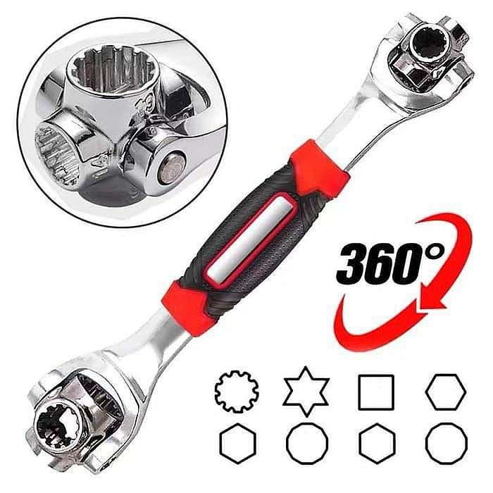 Kunci Pas TIGER WRENCH 48 in 1 Ring Pas set Mur Baut Universal Kunci Ring Kunci Sok Ring Shock Pas