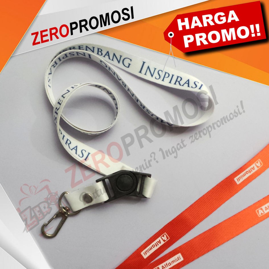 

Tali Lanyard ID Card Lebar 1,5cm Custom Logo
