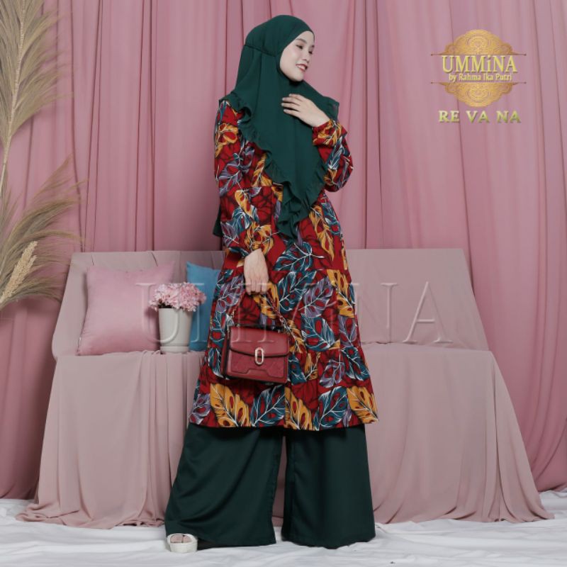 Revana ( tunik + kulot ) by ummina (Ready siap kirim)