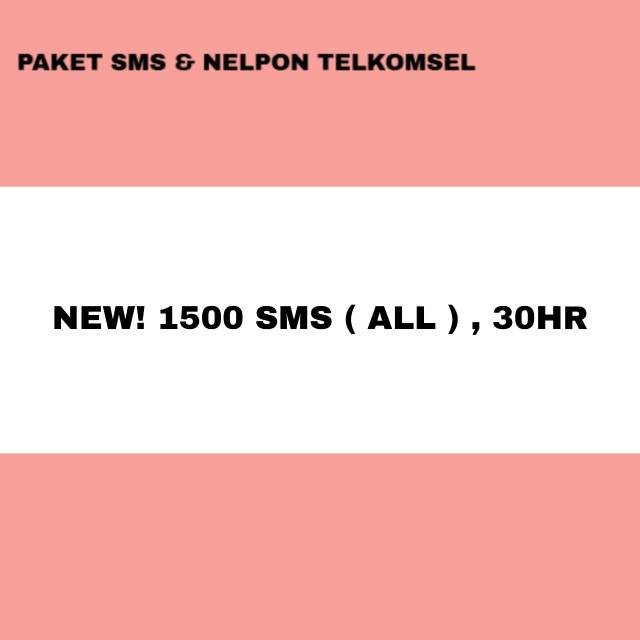paket sms telkomsel 1500 sms ke semua operator all operator paket sms sebulan