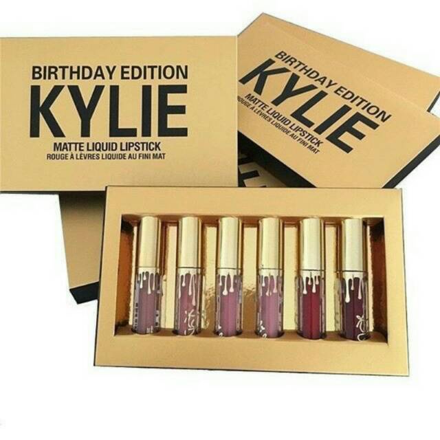 (6pcs)Kylie Birthday edition matte Lipcream