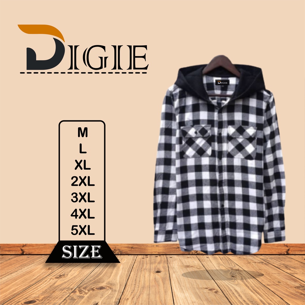Kemeja Flanel Pria Wanita Motif Tiga Warna