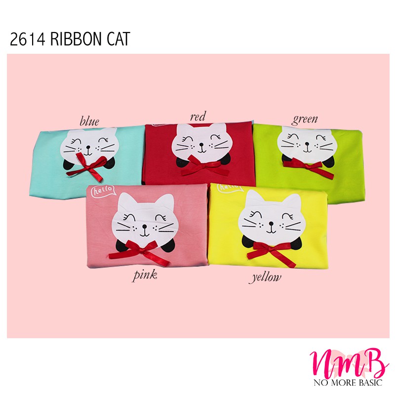 Kids Sweater 2614 Ribbon Cat -  Baju Lengan Panjang Anak