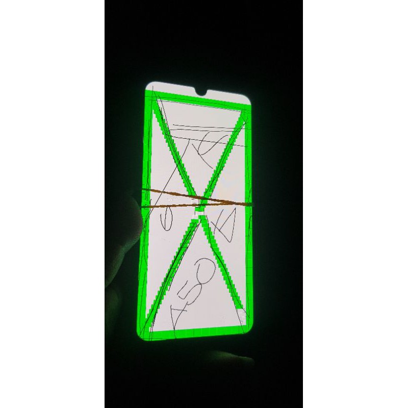 lcd samsung a50 ori copotan retak tipis
