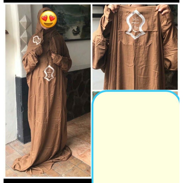 Mukena hadramaut  hadromaut pasmina pashmina terompah