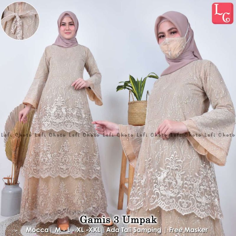 Gamis Tille Tingkat, Gamis Tille Terbaru, Gamis Tille Umpak