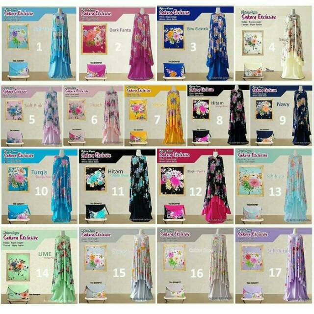 BALI MURAH MUKENA SAKURA MOTIF ATAS