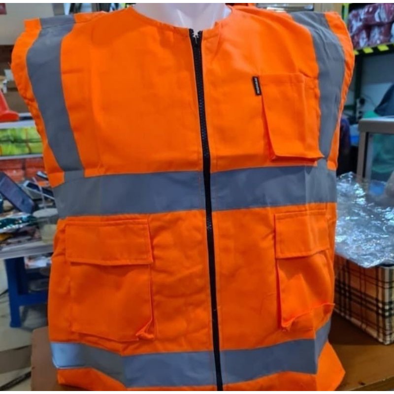 ROMPI SAFETY CUSTOM UKURAN JUMBO/ SAFETY VEST / ROMPI PROYEK