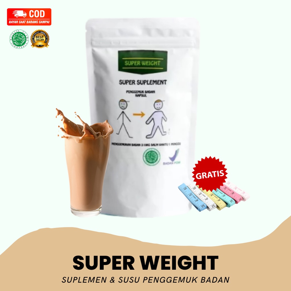 SUPER WEIGHT ORIGINAL - PENGGEMUK BADAN AMPUH - MENAMBAH BERAT BADAN - MASTER WEIGHT GAIN