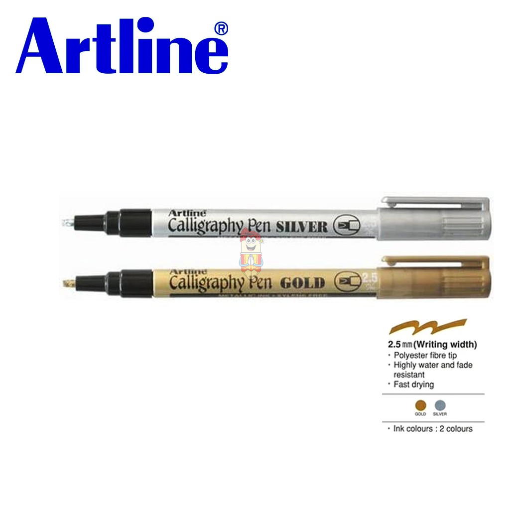 

Spidol Calligraphy Pen Artline 2.5mm