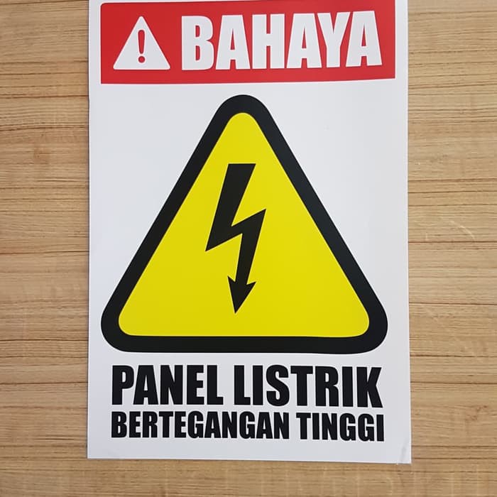 STICKER K3 RAMBU  SAFETY DANGER PANEL BERTEGANGAN TINGGI 