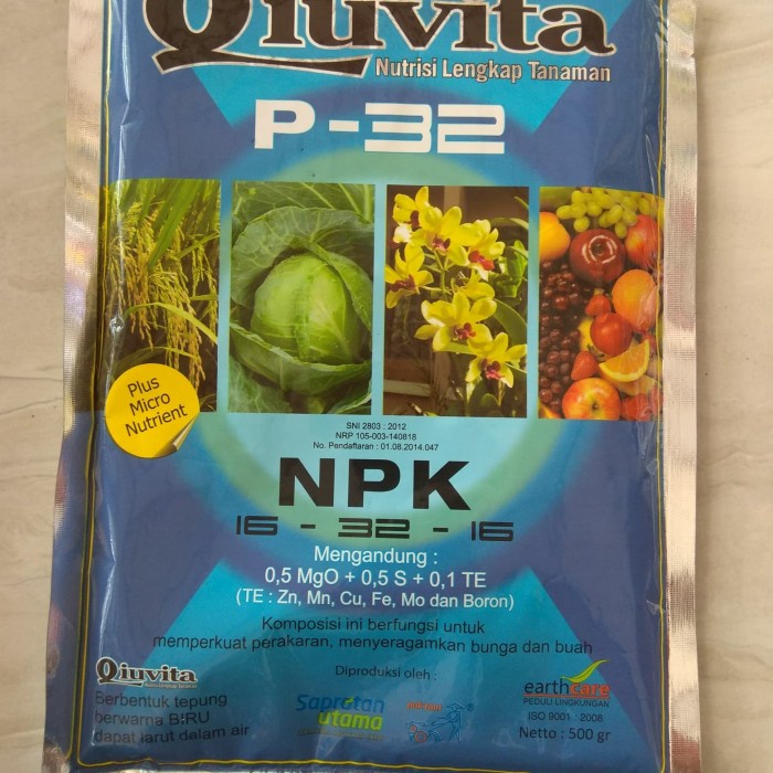 Pupuk Dan Nutrisi Lengkap Qiuvita P-32  ready stock