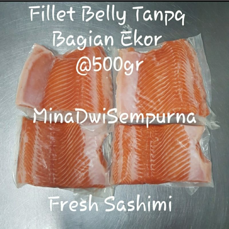 

Salmon Fillet Fresh @500gr Sashimi Grade (Norwegian Salmon)