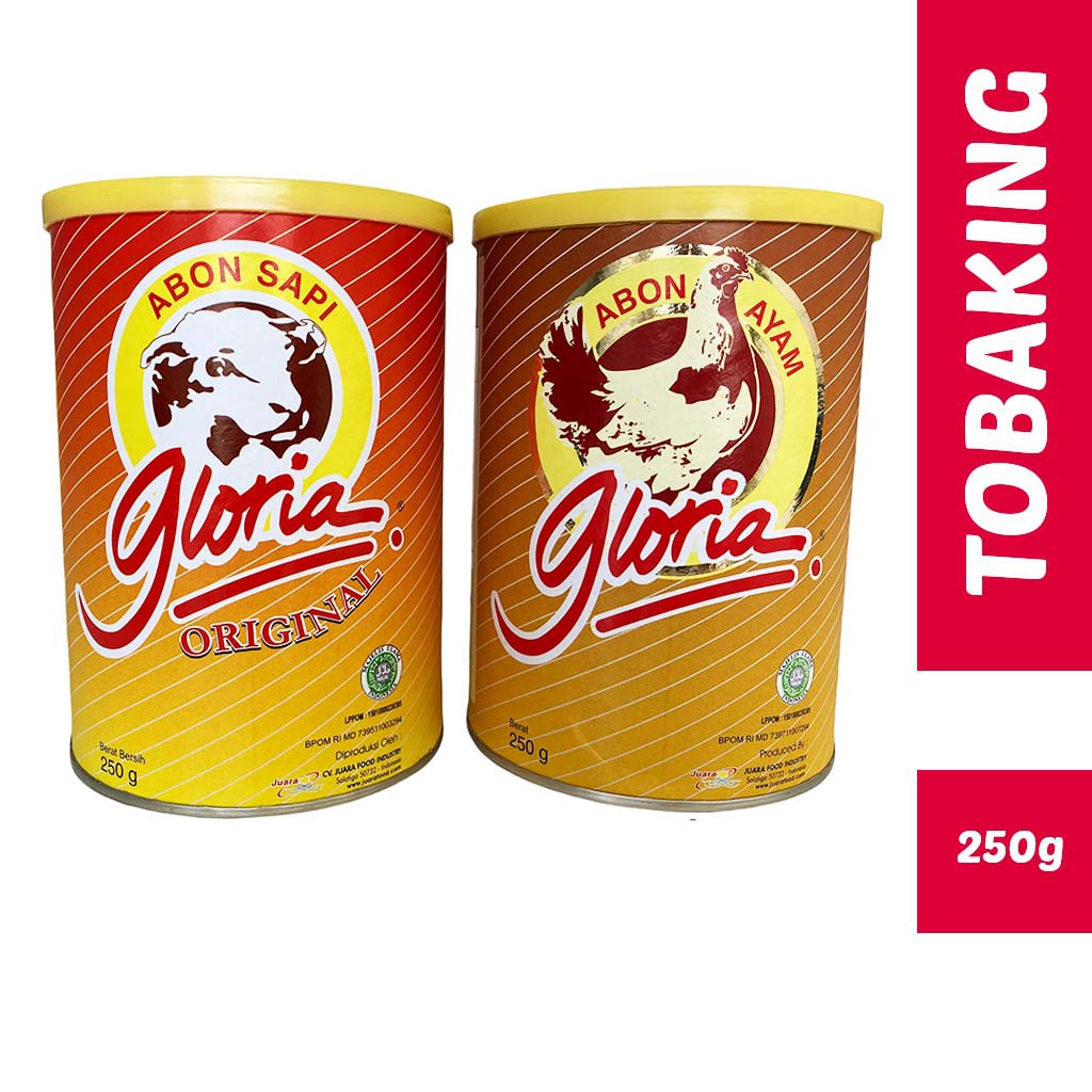 

Abon Sapi Ayam Gloria 250gr Abon Kaleng