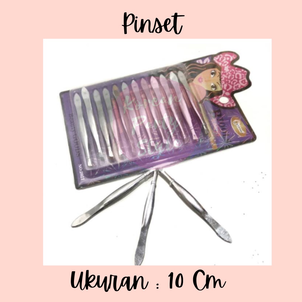 KOREAN PINSET BESAR PINSET JUMBO PINSET SILVER PINSET POLOS ALAT CABUT UBAN PINSET PUTIH PINSET ALAT