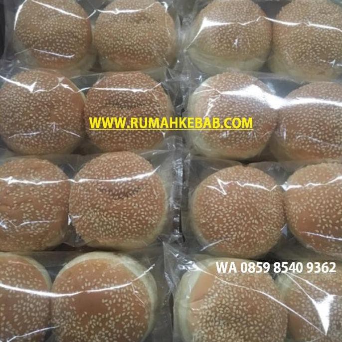 

BEST SELLER MURAH Roti Burger Wijen 1 Buah - Bun Burger Wijen Kirim GRAB GO JEK