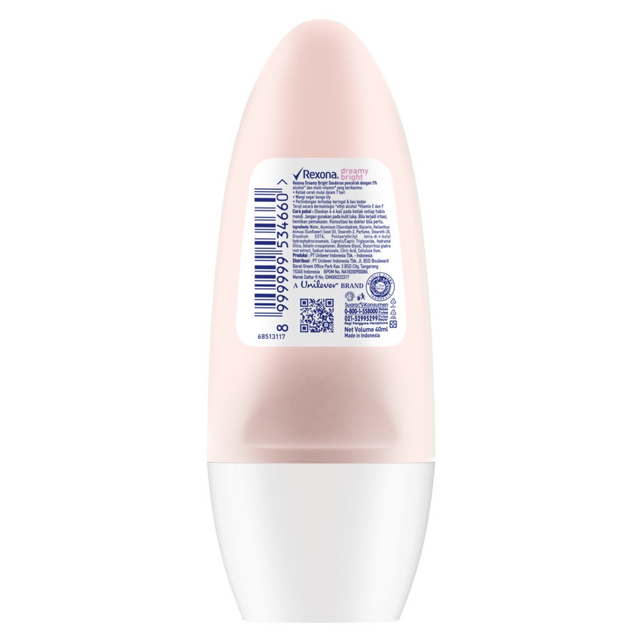 Rexona | Deodorant Roll-On Dreamy Bright 40ml | Deo Roll On