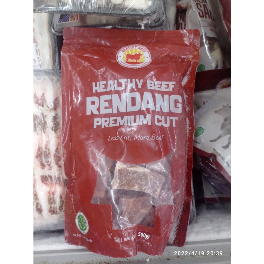 

HEALTY BEEF RENDANG PREMIUM CUT 500GR - FROZEN FOOD