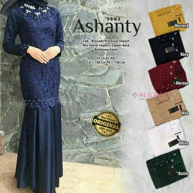 New Arrival Ashanty Gown Pakaian Resmi Brokat Baju Pesta Mewah Elegan Original By Alila